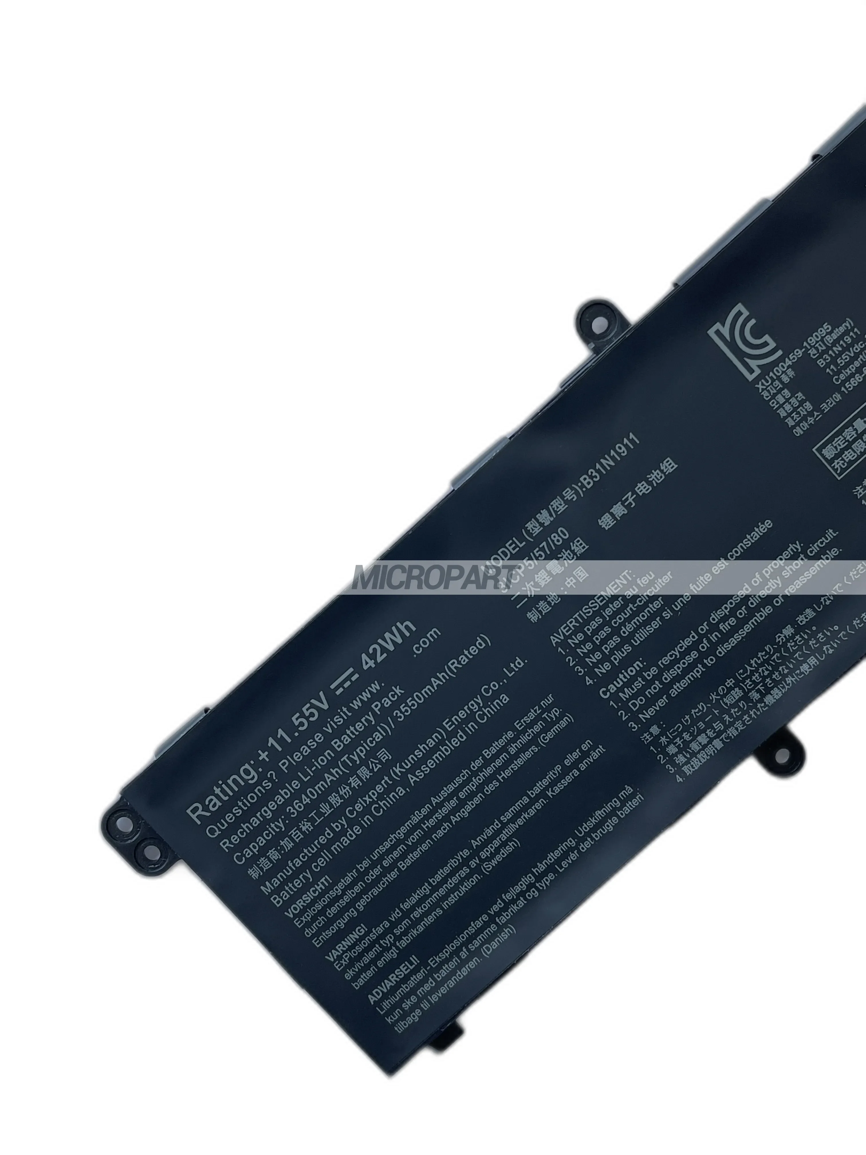 Imagem -04 - Substituição da Bateria para Asus Vivobook 14 B31n1911 M413da M413ia Vivobook Flip 14 Tm420ia Tm420ua 11.55v 42wh Computadores Portáteis