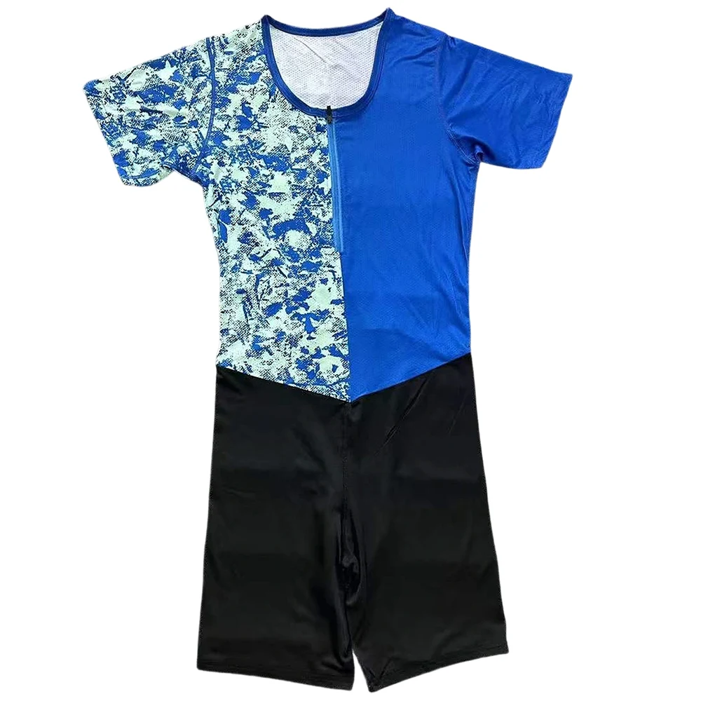 Men Run Sleeveless Tights Man Track & Field Fast Running One Piece Suit Leotard Speed Running Outfit
