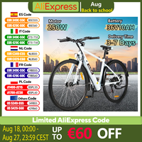 VARUN VARC7007 Electric Bicycle 250W Powerful Motor 36V10AH Lithium Battery Electric Bike 700C*35C inch Tire Adult Travel E-bike