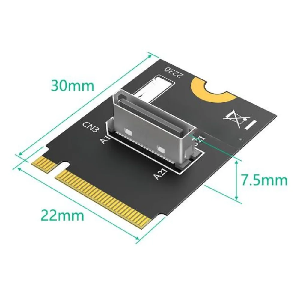 For M.2 Key M To SFF-8612 Adapter Card Compatible With For Nvme SSD 2230 2242 2260 2280 High Data Transfer PCB Board Compatible