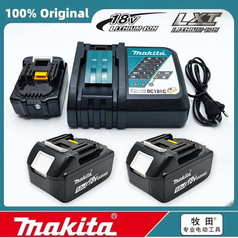 18V 5000mAh Li-ion Battery Compatible with Makita 194065-4 194550-1, for Impact Wrench/Driver