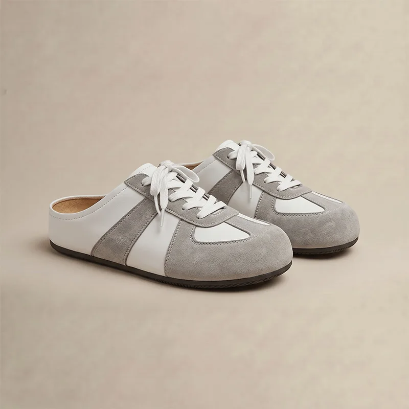 Zapatos Mule para Hombre, Deportivos, Punta Redonda, Planos, Casuales, de Verano, Sin Cordones, Transpirables, Tipo Clog, para Interiores y Exteriores, Cómodos para Caminar