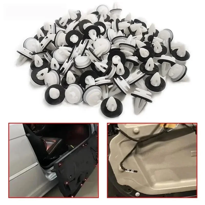 Door Panel Clip with Sealing Ring, Bumper Fastener Rivet, Car Trim Retainer Clips Compatible with BMW E34 E36 E38 E39 E46 M3 M5 view 4