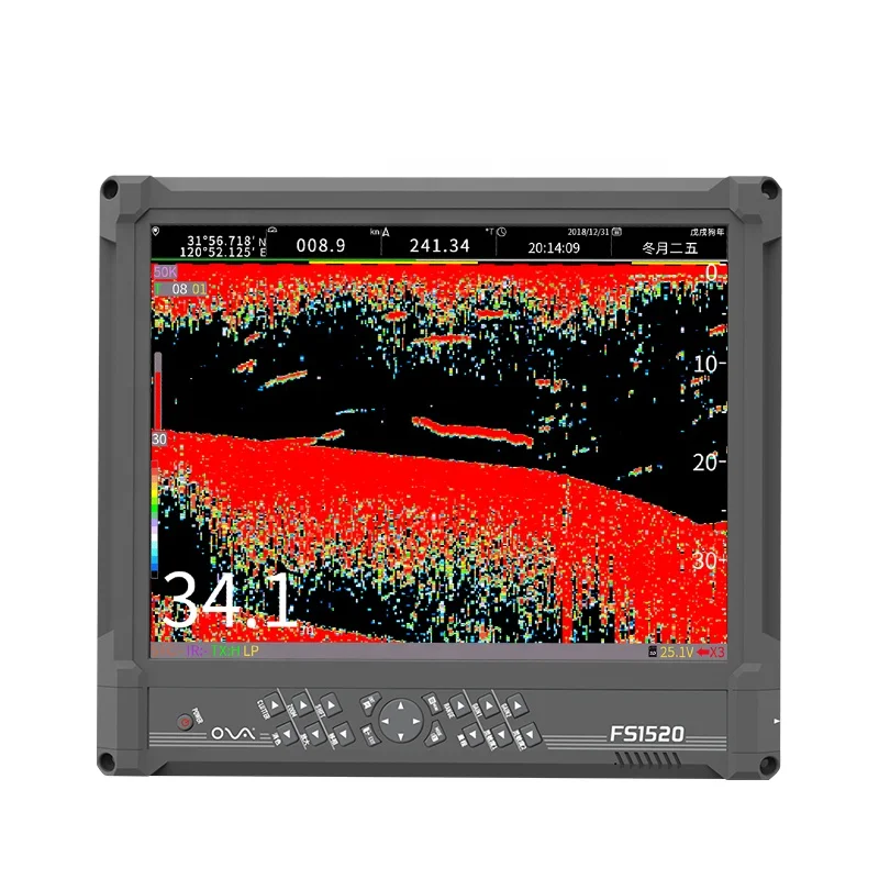 12-Inch Depth  GPS Sonar Marine Supplies Fishfinder Boat with Sounder for Fishing