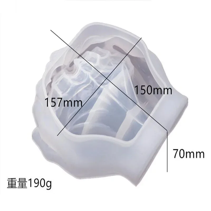 Hot Two-hand Model Hand Storage Resin Mold Candlestick Concrete Silicone Molds Ceramic Clay DIY Crafts DIY Flower Pot Mould