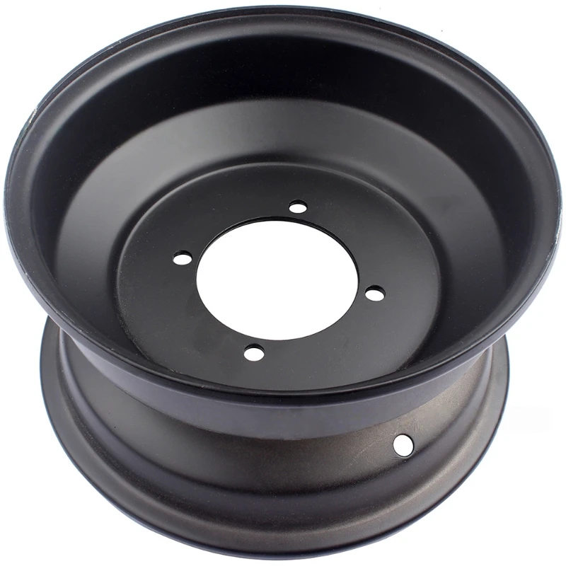 ATV Four-Wheel ATV Kart 23x7-10 21x7-10 Inch Four-Hole Front Wheel Rim Steel Ring Black
