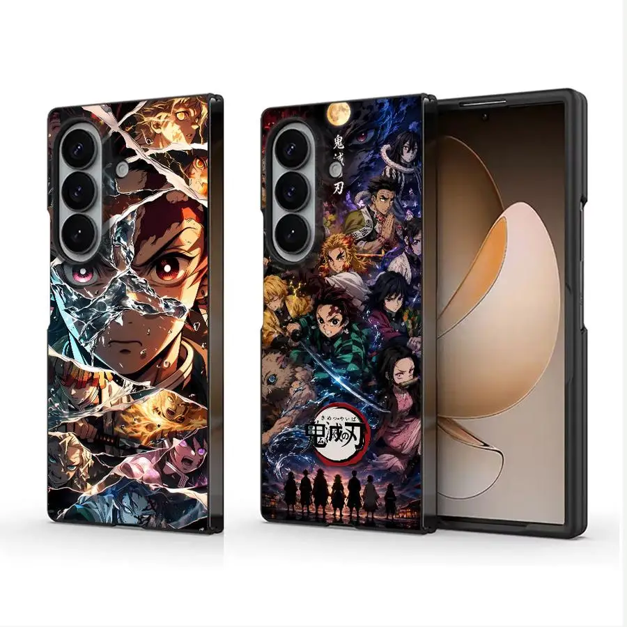 Demons Slayers Case for Samsung Galaxy Z Fold 8 Ultra ZFold4 ZFold7 ZFold5 Z Fold 7 6 5 ZFold6 ZFold3 Phone Shell