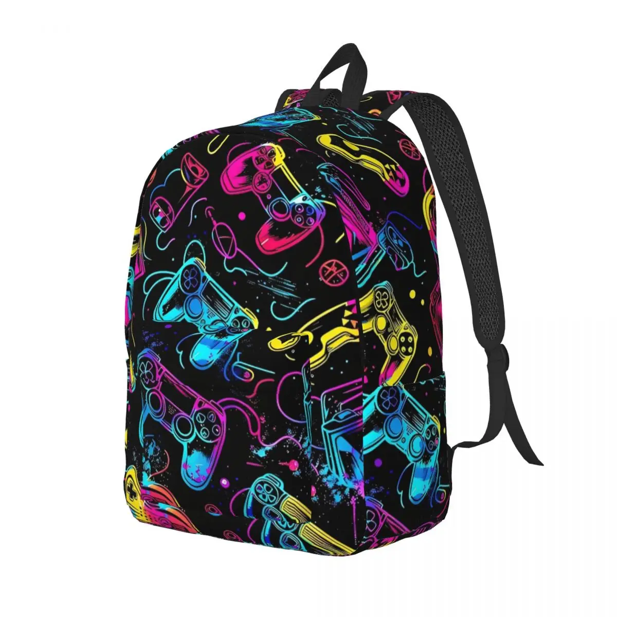 Video Game Gaming Controller Backpack for Men Women Casual Student Business Daypack Laptop Shoulder Bag Sports