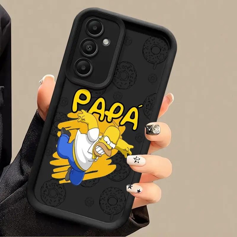 Disney The Lisa Bart Simpson Phone case for Samsung Galaxy A55 A52 A33 cases A24 A15 A12 A23 A22 5G A54 A52s A53 A14 funda Cover