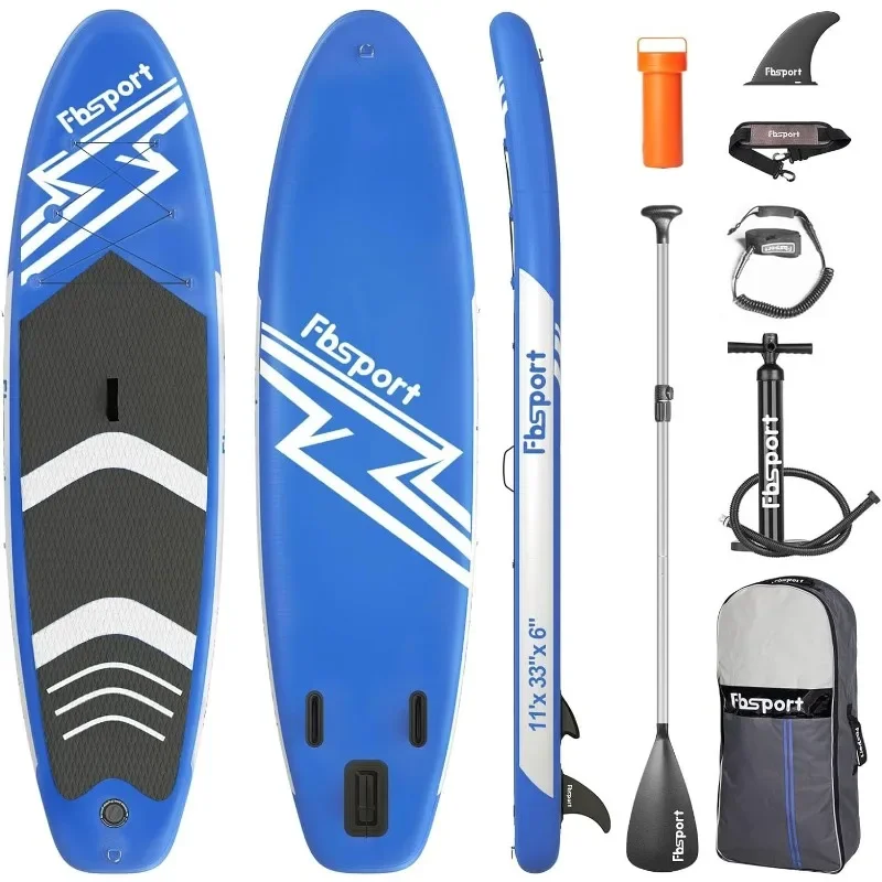 

11' Premium Stand Up Paddle Board, Yoga Board with Durable SUP Accessories & Carry Bag Wide Stance, Surf Control, Non-Slip