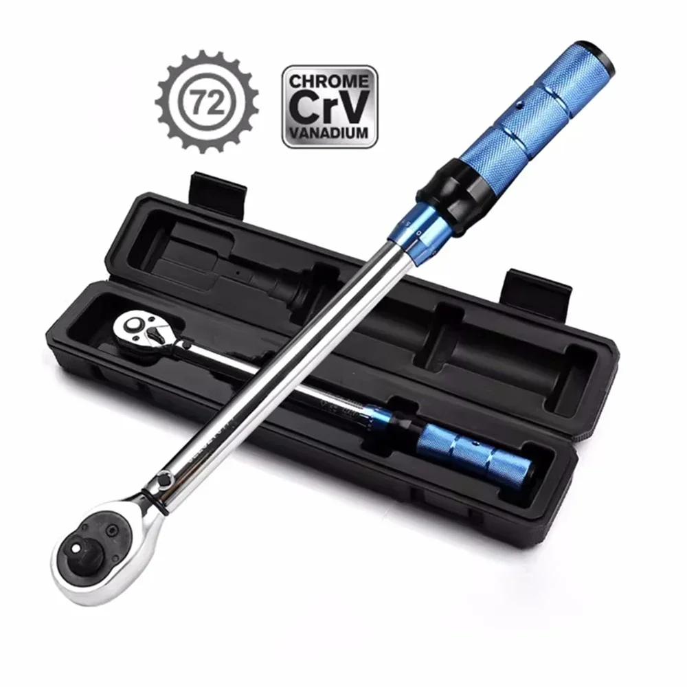 Torque Ratchet Wrench Digital Tap 1/4 Key 3/8 Switch Spanner 1/2 Mechanical Automotive Bicycle Universal Tools 10-60N.m