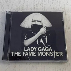 Retro Pop Lady Gaga Music CD The Fame Monster Album Bad Romance 2pcs Music Record Cosplay Walkman Car Soundtracks Box Collection