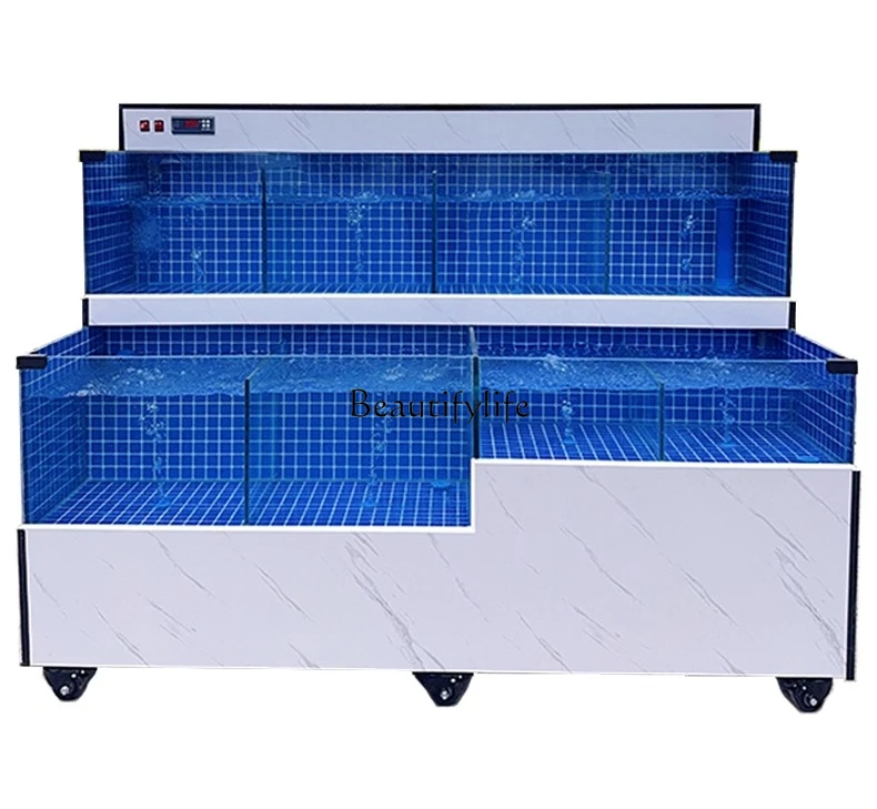 

**Double-layer seafood pond, mobile mixed culture and refrigeration for commercial aquatic products