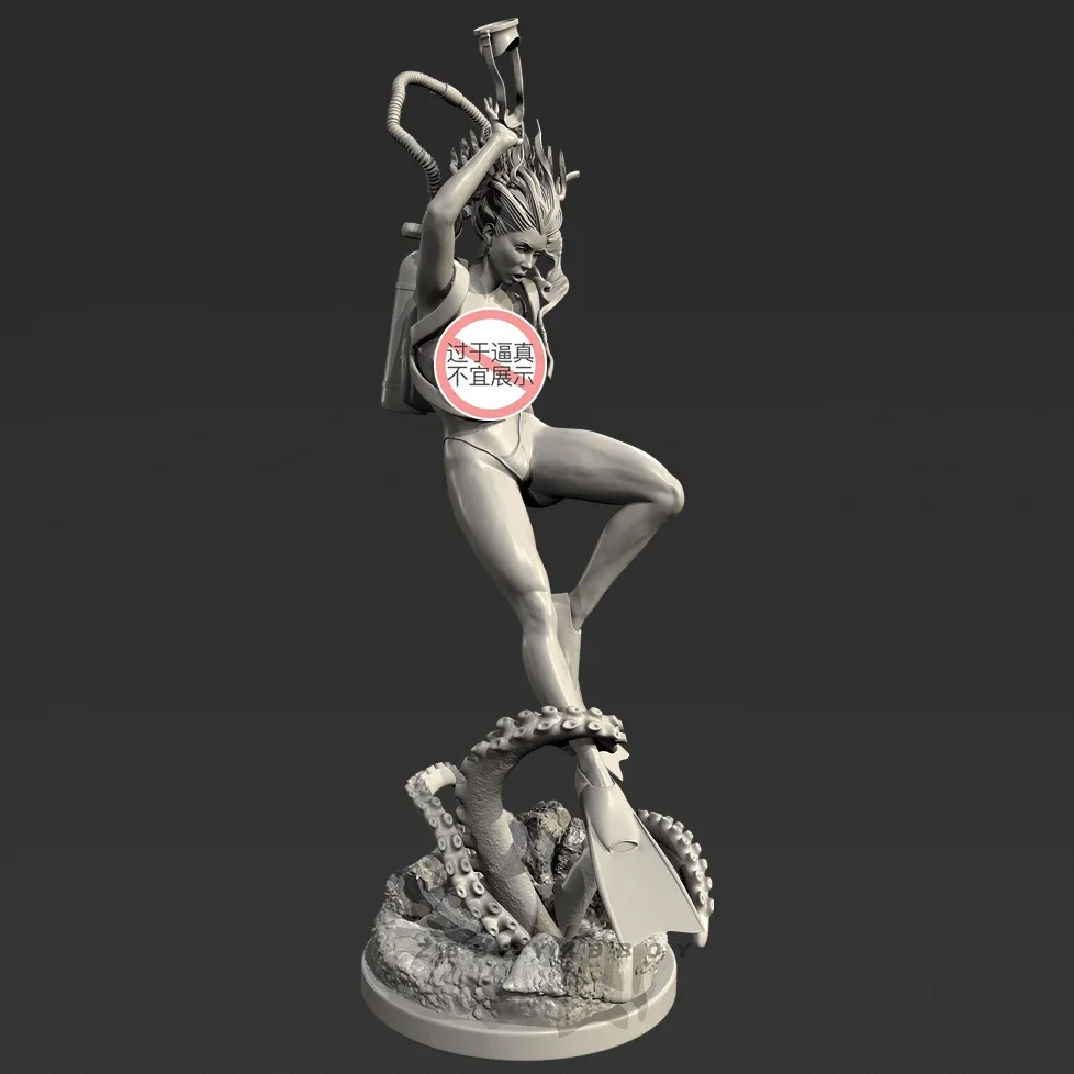 Kits de modelos de soldado de resina de 50mm y 75mm de altura del hombre incoloro y autoensamblado (impresión 3D) TD-7623/3D