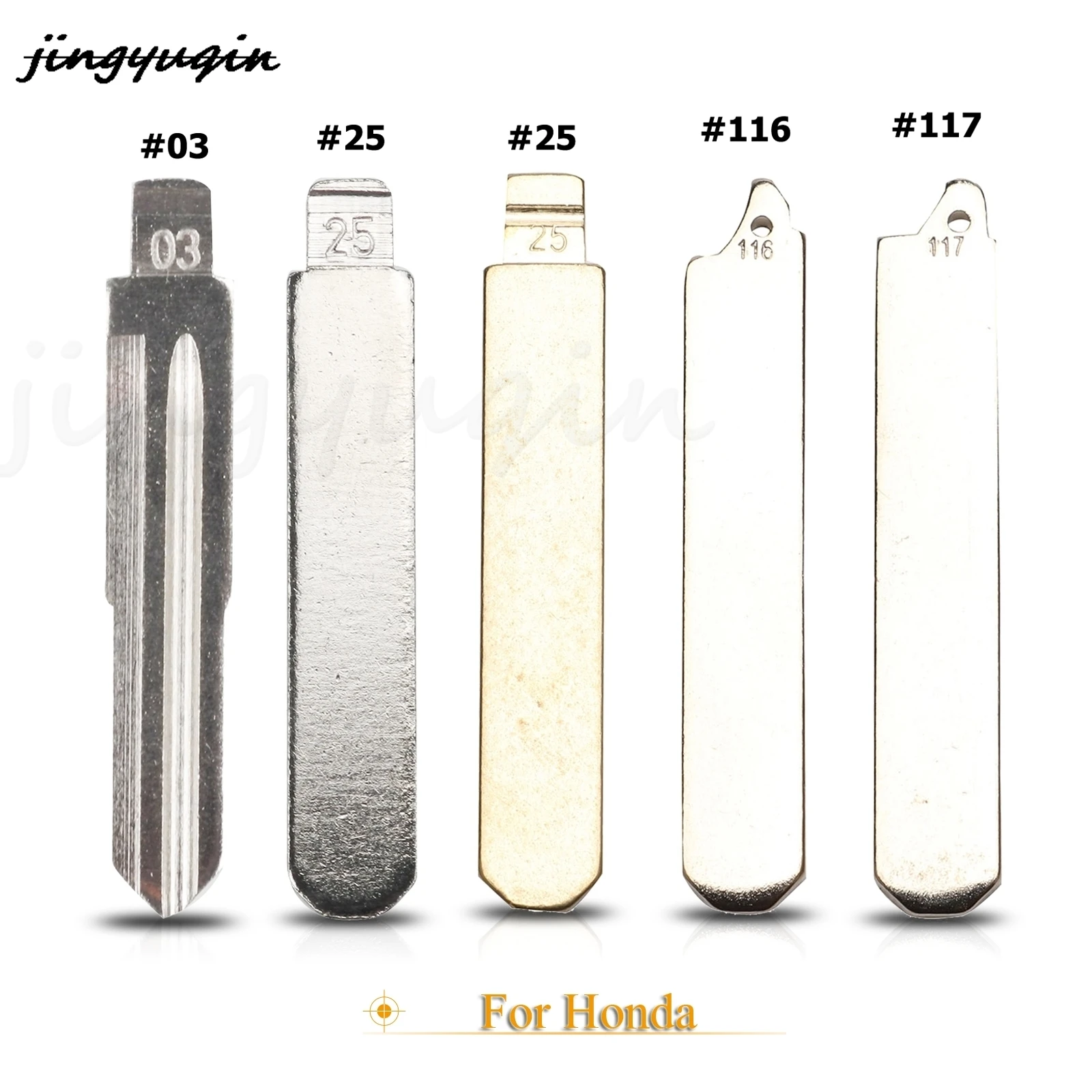 

jingyuqin Remote #117 #116 #25 #03 Key Blank Car Key Blade For Honda Accord Fit City Odyssey Flip Folding KD VVDI JMD
