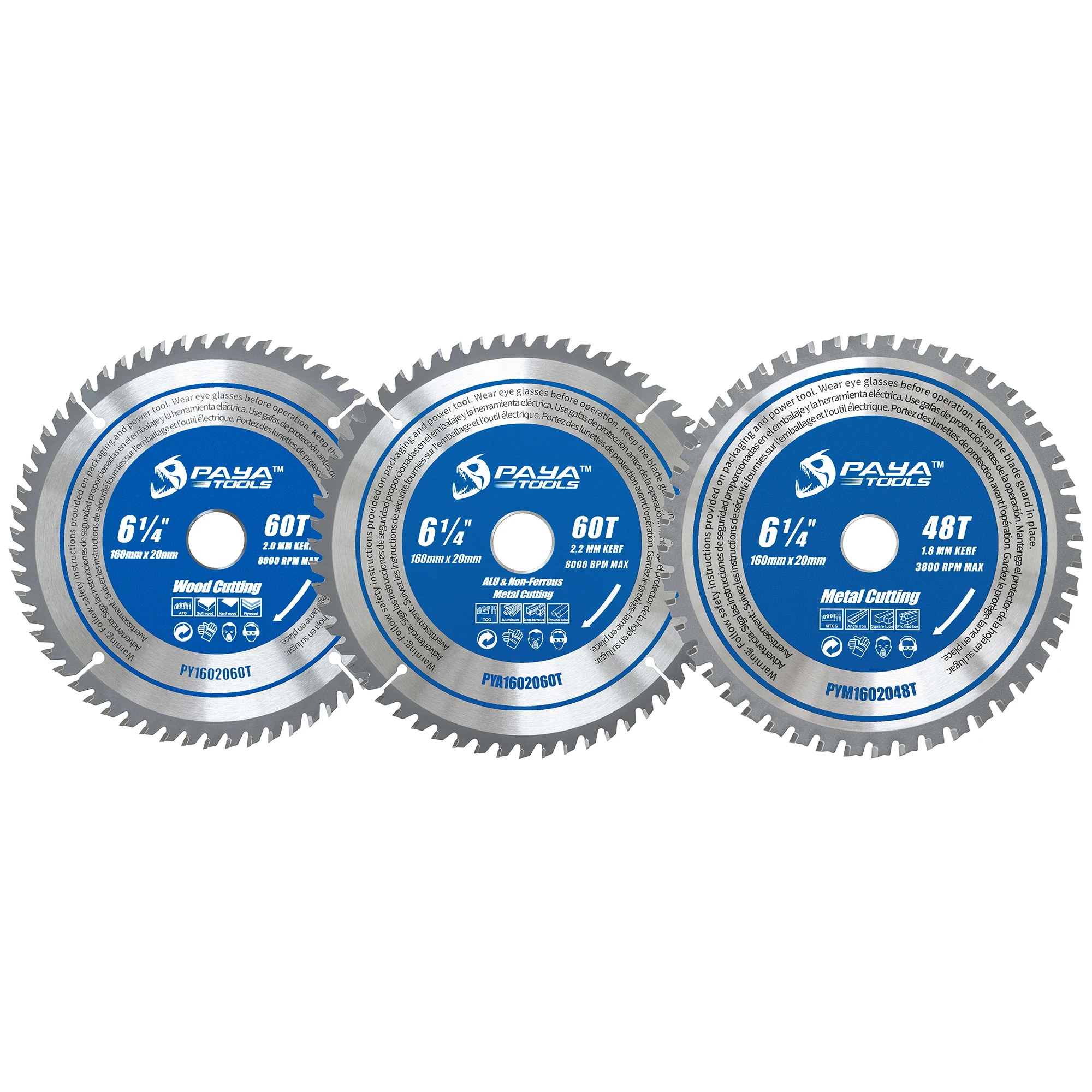 paya-3pcs-6-1-4inch-48t-60t-multifunctional-tct-circular-saw-blade-set-for-wood-aluminum-copper-pipe-metal-rebar-plate-steel-cut