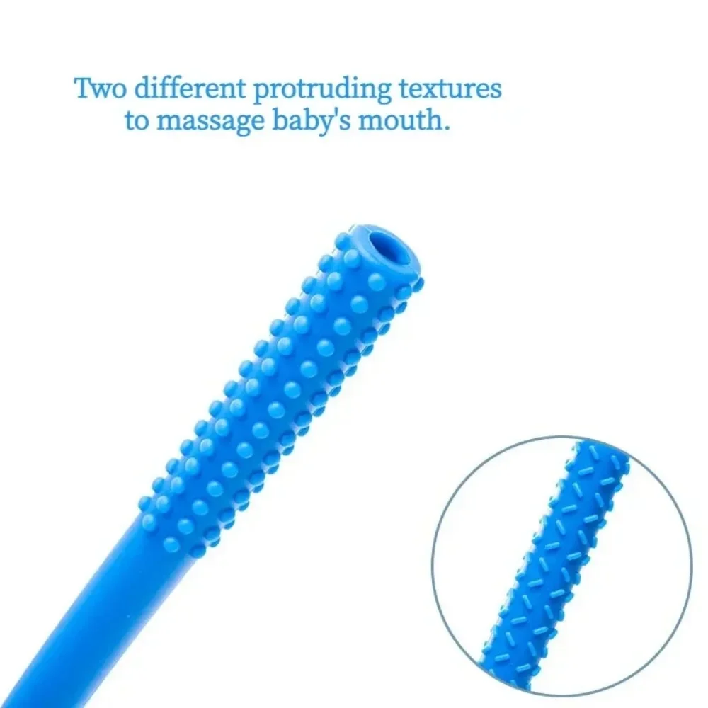 1 pz bambini massaggiagengive tubo da masticare Silicone strumento di allenamento muscolare orale bambino Anti-mangiare mano bastone molare autismo terapia di conversazione sensoriale