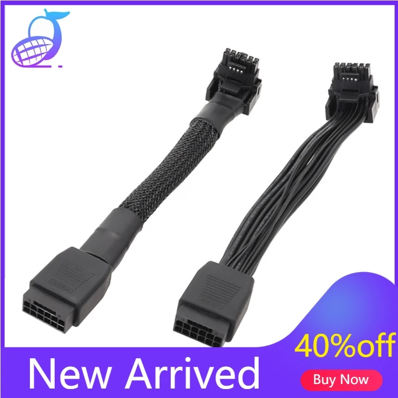 

12VHPWR PCIE 5.0 Power Extension Cable 16(12+4)Pin Is Designed Straight/Elbow Head Cable