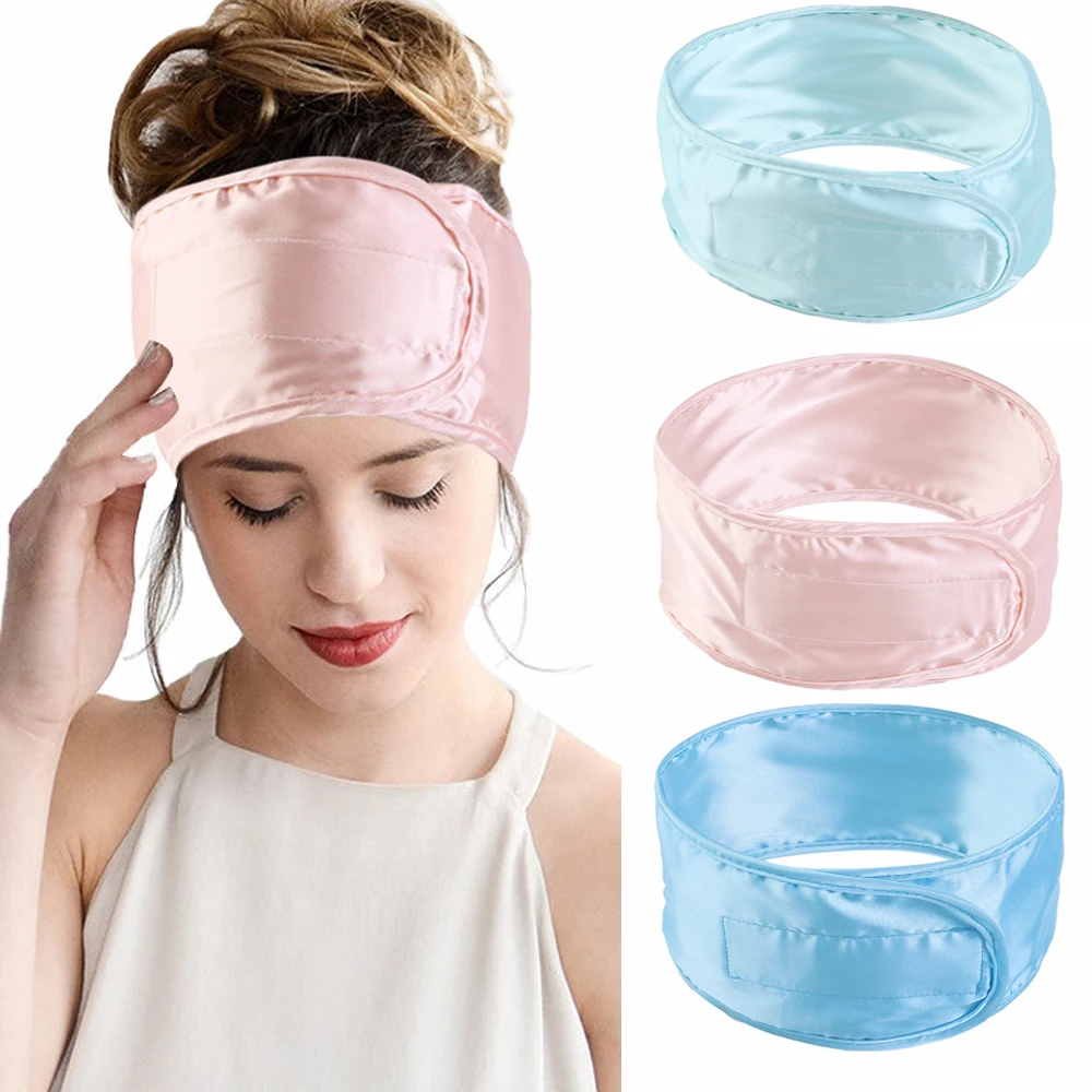 Satin Haar wickels chal Satin Stirnband für schwarzes Frauen haar verstellbare Seiden haar wickel zum Schlafen rutsch feste Streifen