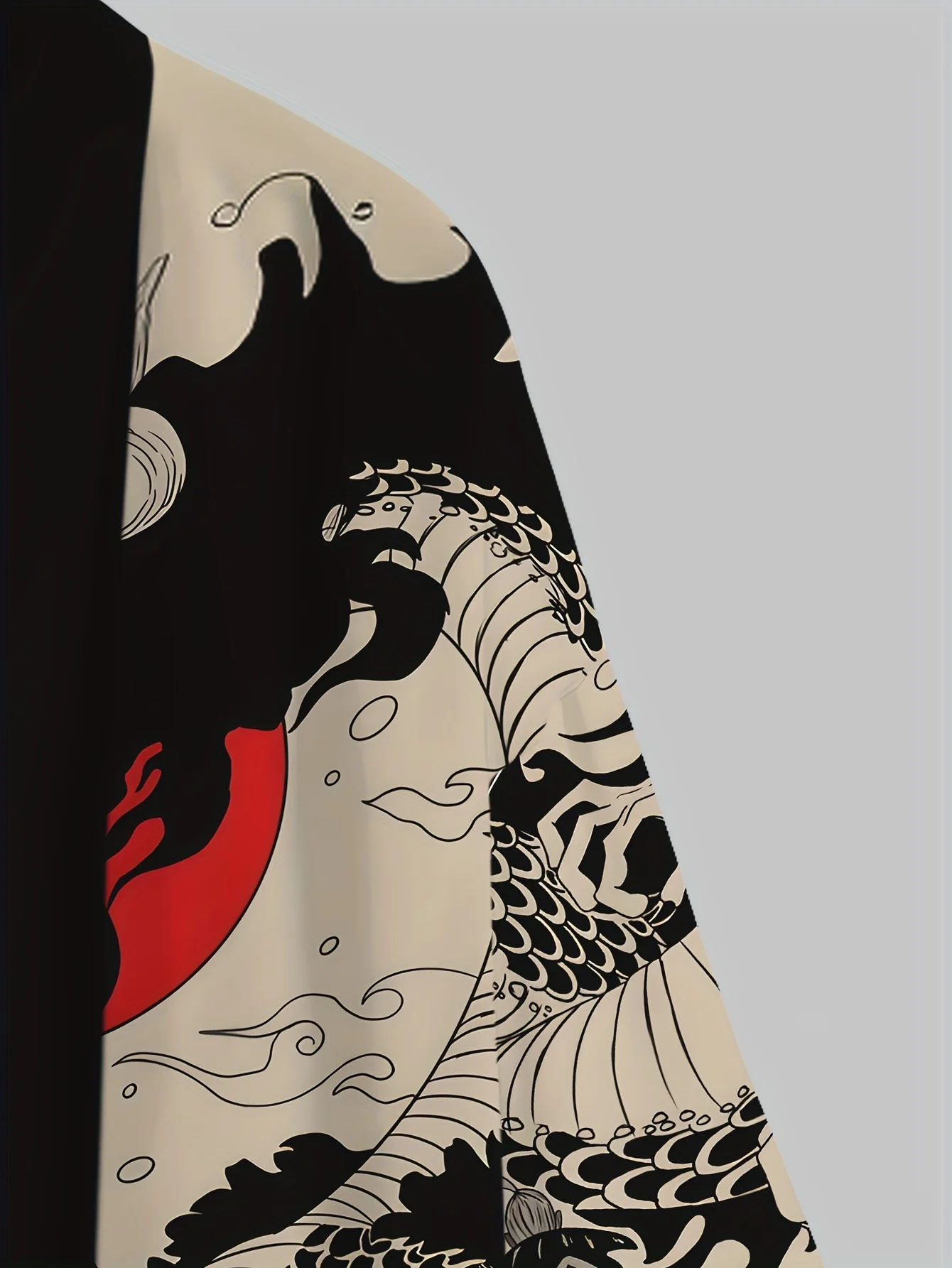 2026 Summer Men's Kimono 3D Printed Pattern Breathable Lightweight Casual Roller Skating Hip-Hop Men's Clothing
