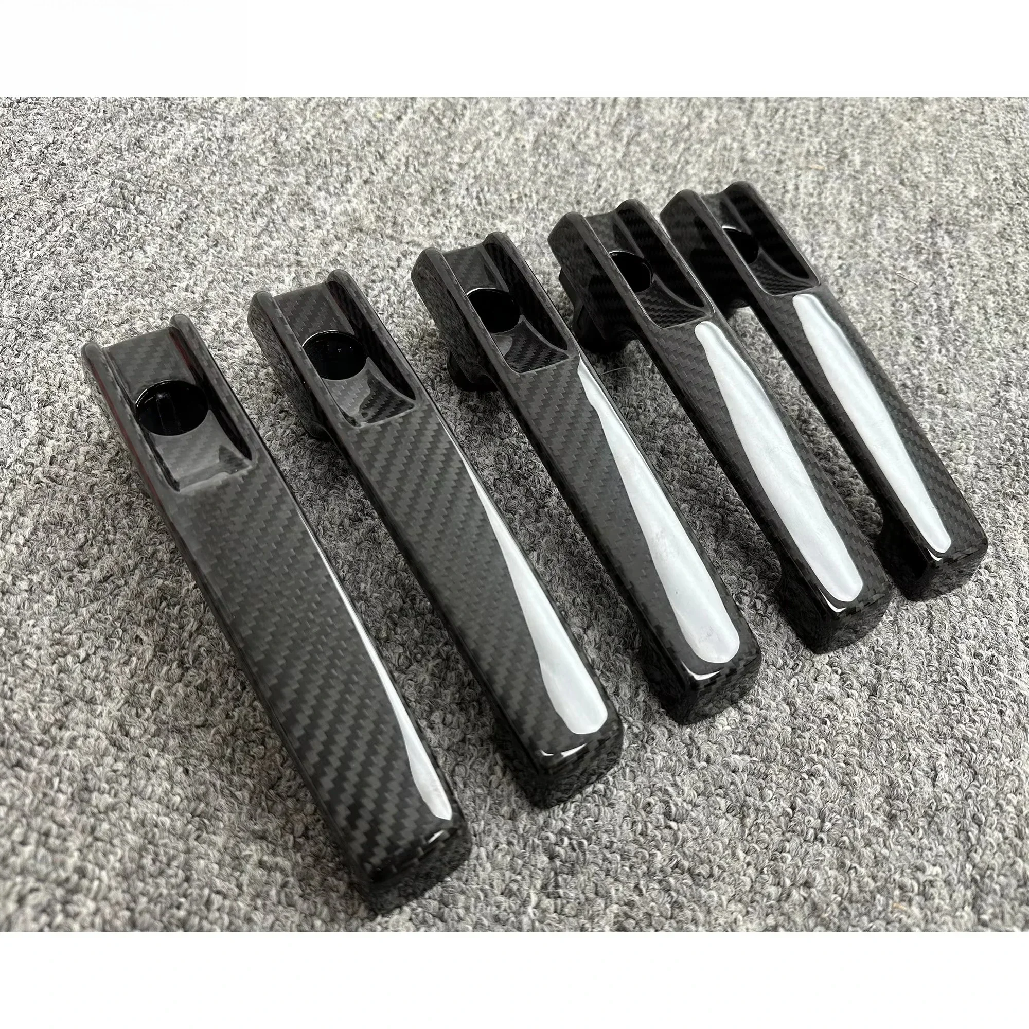 Auto Carbon Fiber Door Handle Replacement for  G Wagon W464 G63 Body Kit 2019-2024