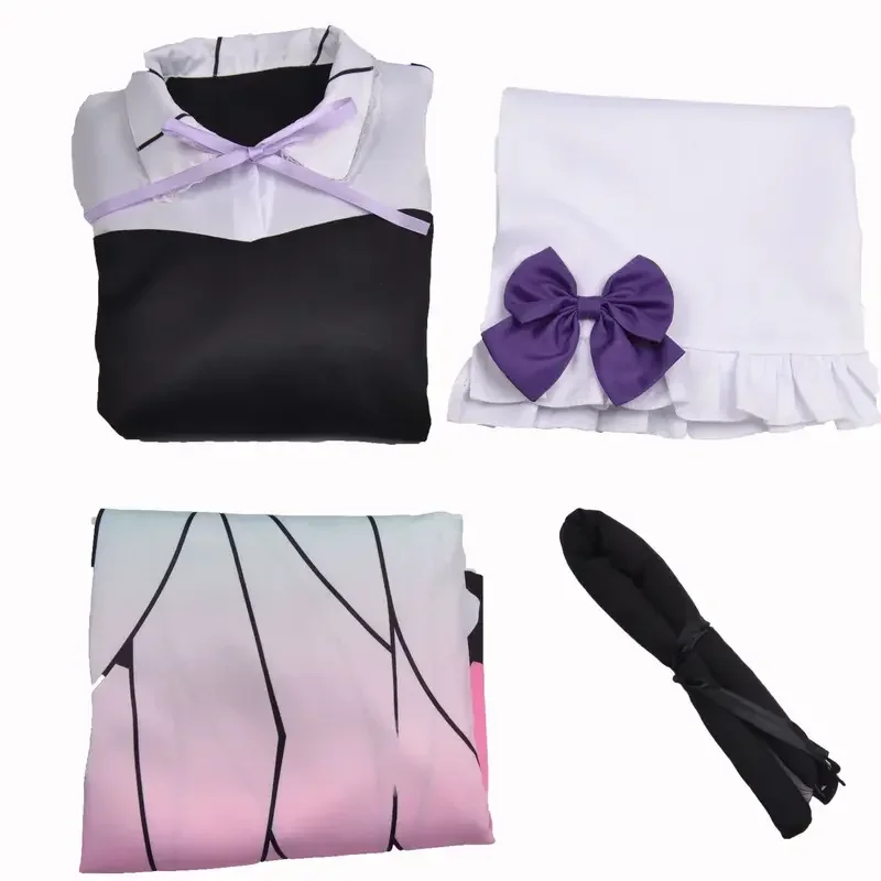 Anime Cosplay kimetsu no Yaiba kochou Shinobu vestido de sirvienta sexy traje vestido de fusión para mujeres ropa de cosplay linda