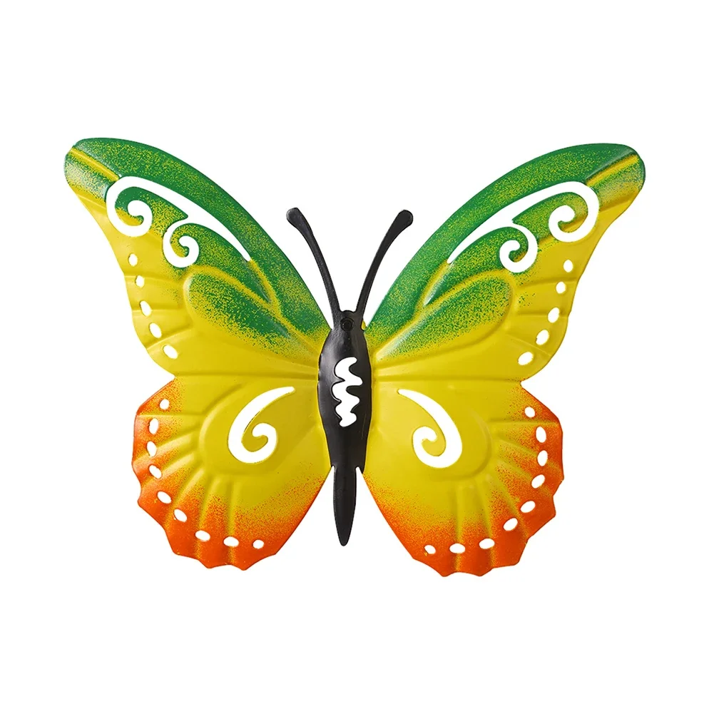 For Fence For Garden Indoor Outdoor Decor Butterfly Sculpture For Indoor For Outdoor Colorful Butterfly Sculpture