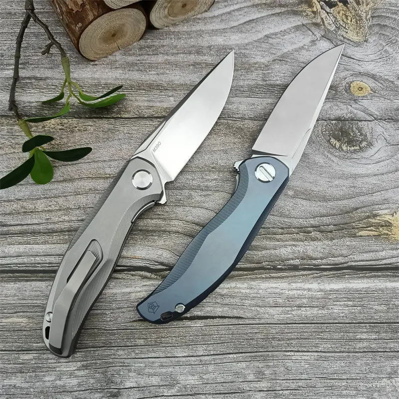 Bear Head Star Hunting Outdoor Camping Tactics Self defense TC4 Titanium Alloy Handle Fishing Survival EDC Rescue Folding Knife