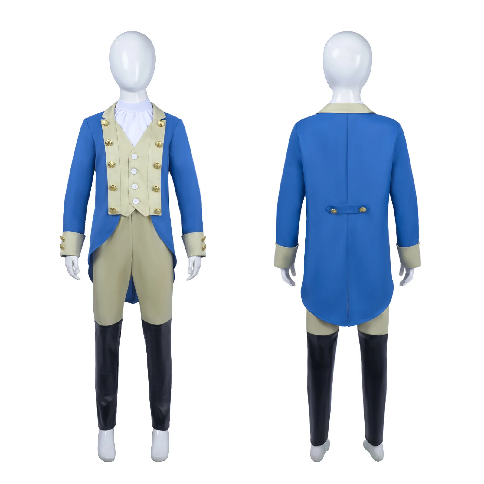 

Halloween Coat Solid Color Retro Uniform Washington President Simplified Version Children's Dress For Stage Performance