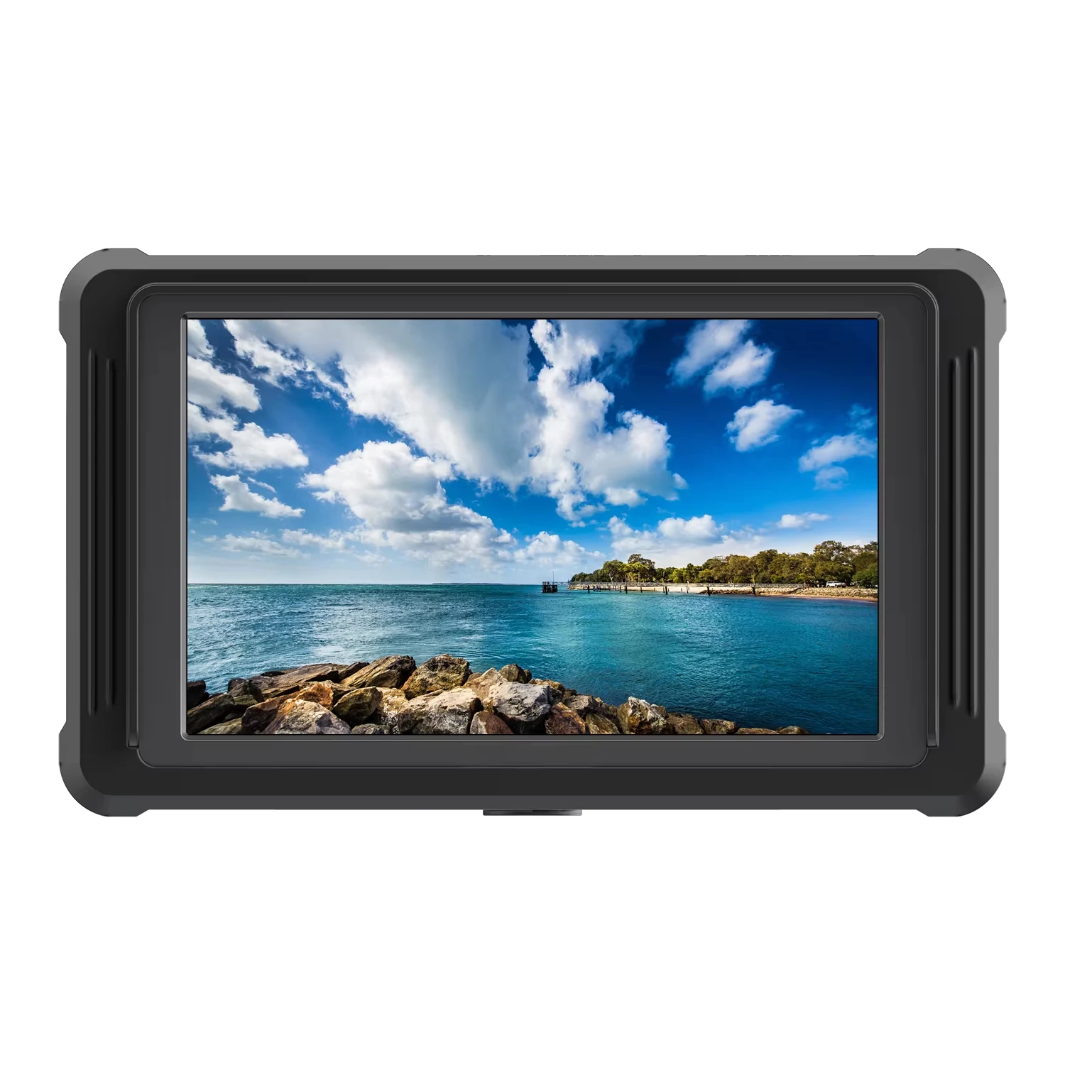 FS5 IPS 5.4 Inch 3G-SDI  2.0 4K 60 Hz DCI-P3 Color Space On-Ca mera Field MMonitor With Black Silion Rubber Case