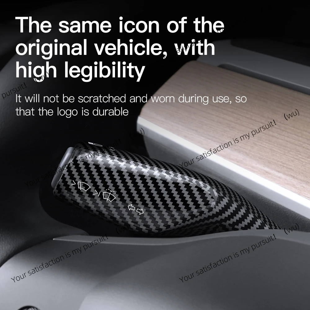 ألياف الكربون عجلة القيادة عجلة غطاء للحماية ل تسلا نموذج 3 Y العرعر ABS عمود السيارة التحول المقبض غطاء ديكور