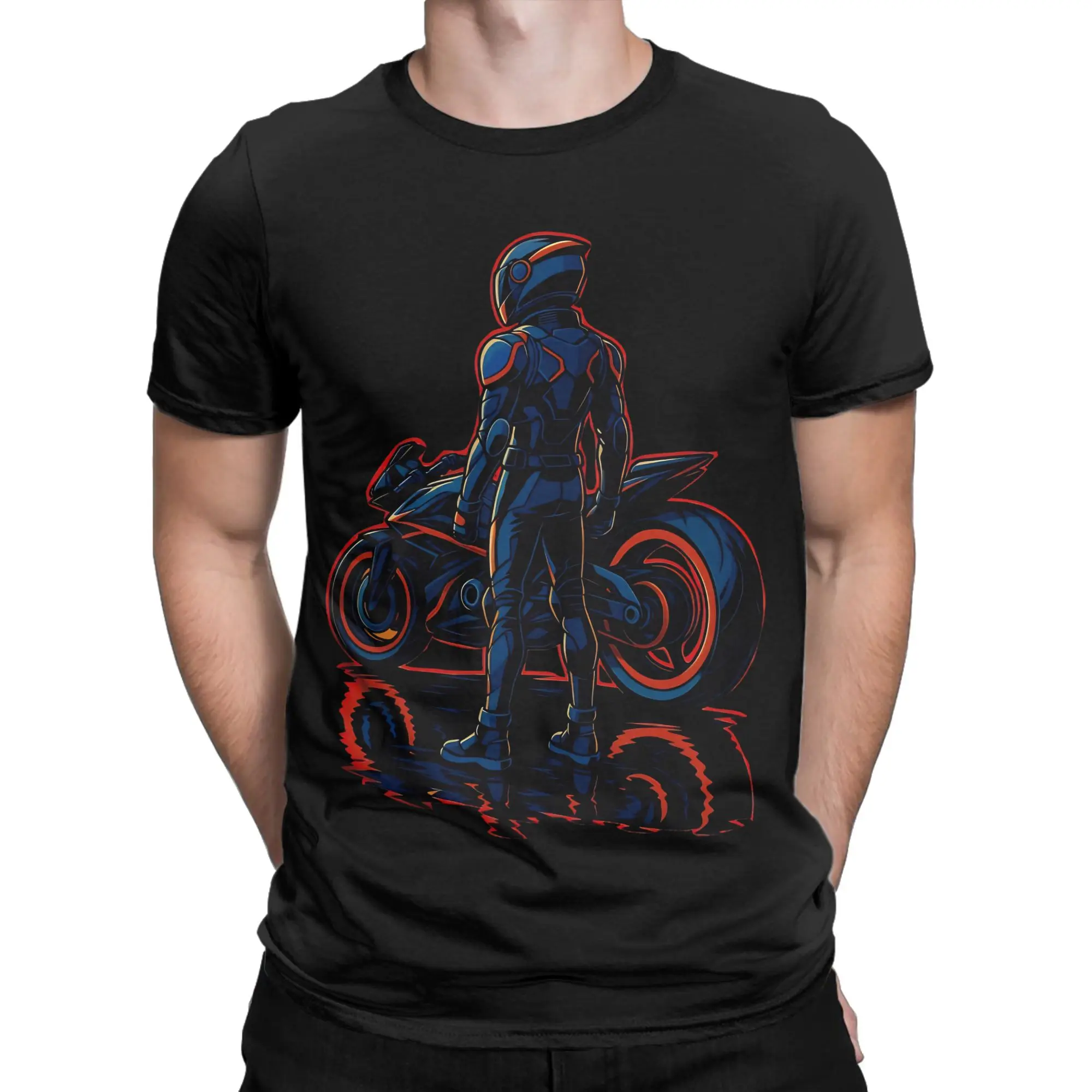 Fashion Tron Ares- Clash of the Neon Worlds T Shirt for Men Women  Pure Cotton Tee Shirt Short Sleeve Clothing