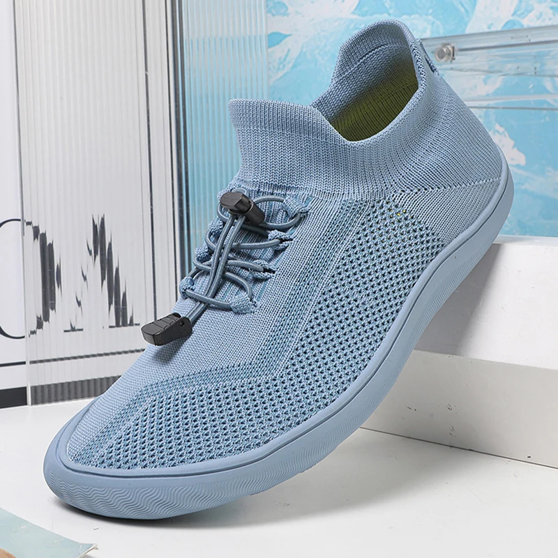 New Unisex Wider Shoes Breathable Mesh Men Barefoot Wide-toed Shoes Brand Flats Soft Zero Drop Sole Wider Toe Sneakes Large Size