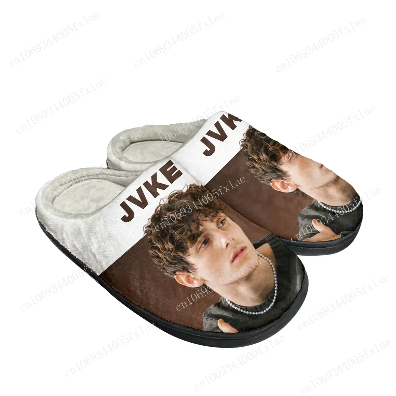 

JVKE Popular Singer Pop Home Cotton Custom Slippers Mens Womens Sandals Plush Bedroom Casual Keep Warm Shoes Thermal Slipper