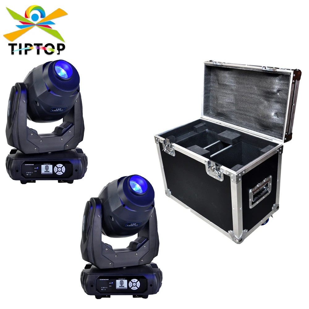 

2in1 Road Case Pack LED 180W Spot Beam RGBW Moving Head Lighting DMX 512 Dyeing Effect DJ Disco Bar Light Atmosphere Party Club