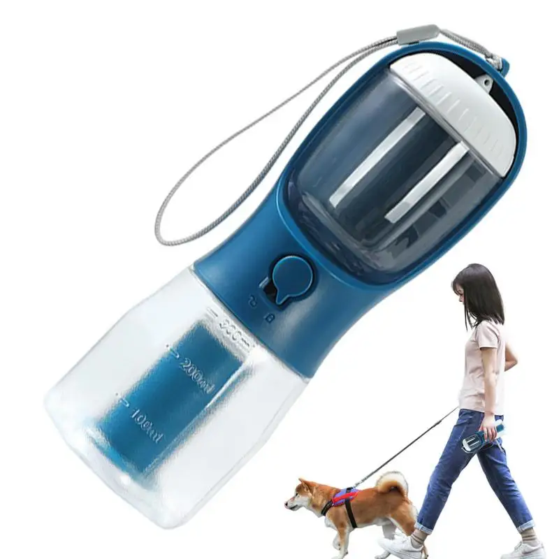 Dog Travel Water Bottle Seal And Leakproof 3 In 1 Portable Dog Water Bottle With Food Container And Waste Bag pet supplies