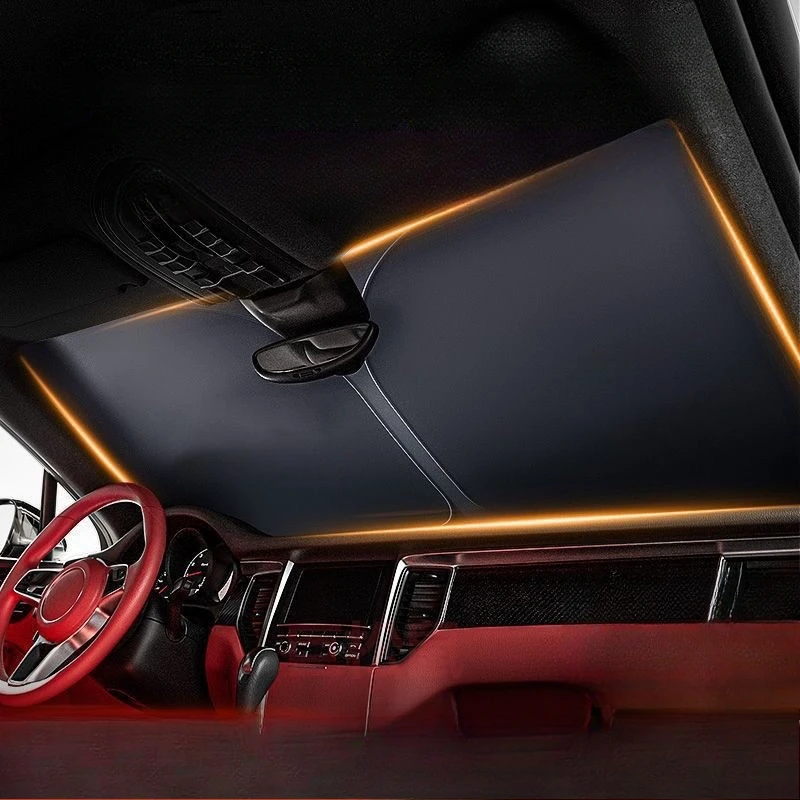 Parabrezza per auto Parasole Coperture Visiere Per Tesla Modello 3 Y Auto Finestra Anteriore Protezione Solare Ombrellone Parasole Accessori Auto