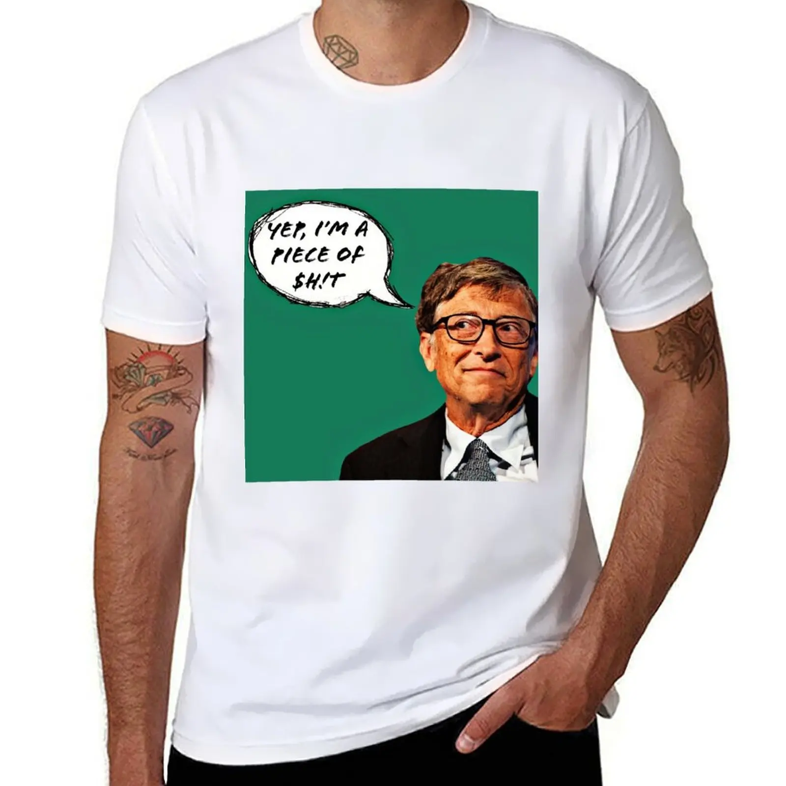 

Bill Gates Truth T-Shirt man t shirts cotton man t shirt designer T-Shirt