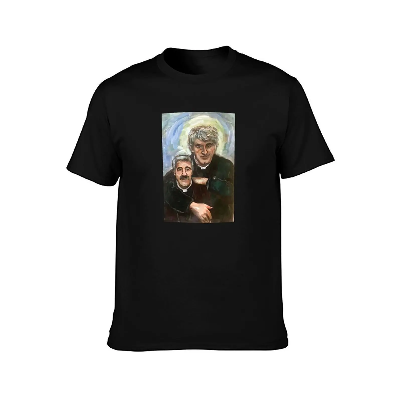 Entertaining Father Stone (Father Ted) T-Shirt Daily Wear Plain Short Sleeve Shirt T-Shirt