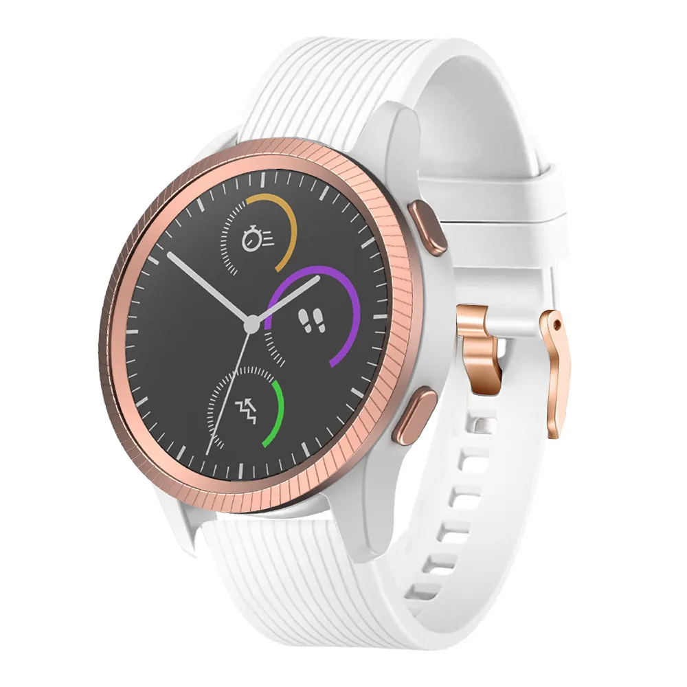 Pulseira de silicone suave para Garmin Vivoactive 5, Venu 2 Plus, Forerunner 245, 645, Pulseira, Pulseira, Pulseira de substituição
