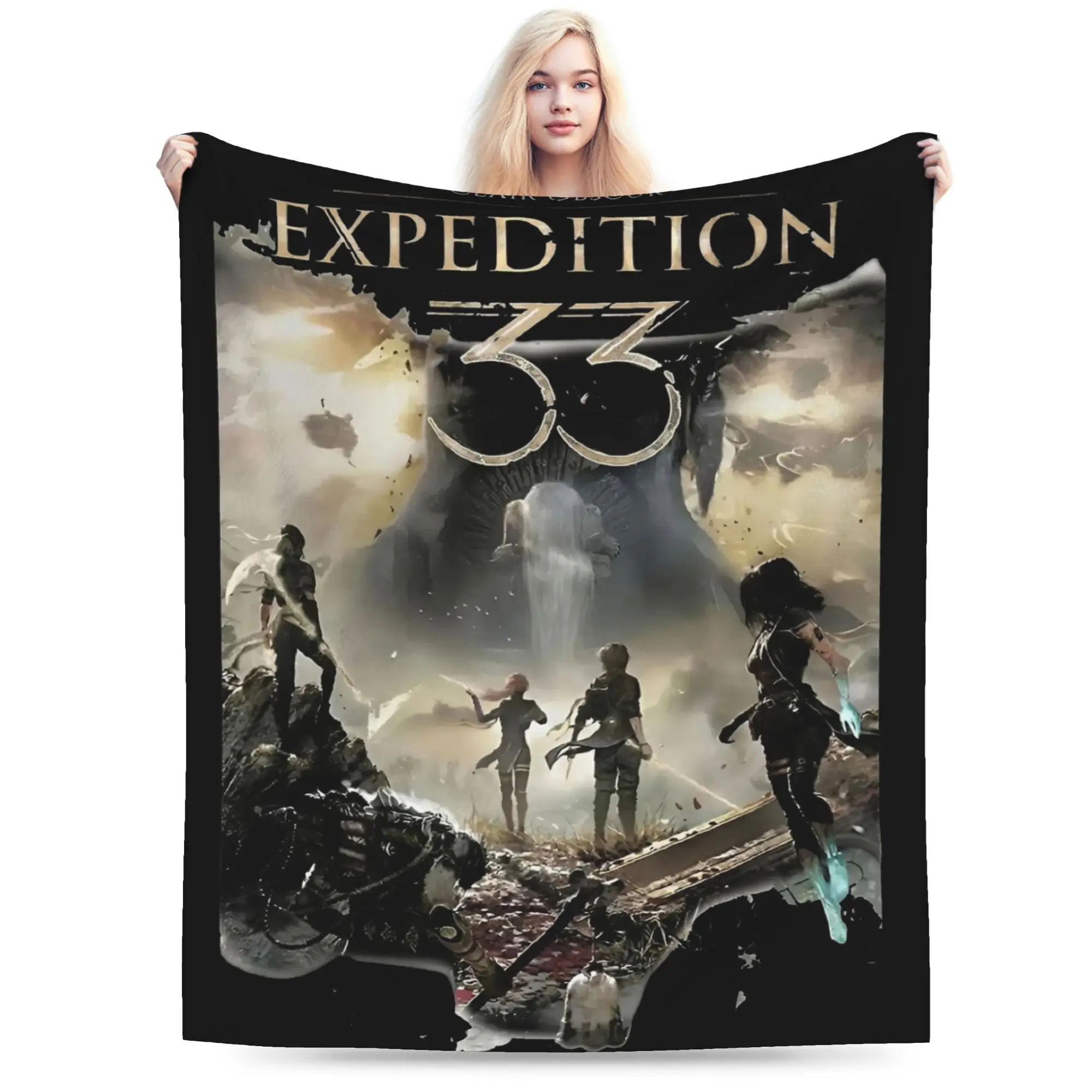 Clair Obscur Expedition 33 Gamer Vintage 90s  Stuff Blankets Super Soft Velvet  Throw Blanket Cozy Rug Piece