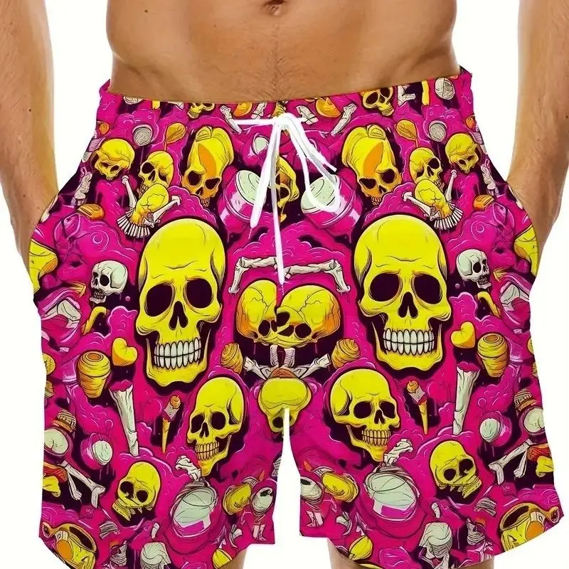 

4.Summer Loose Beach Shorts For Men Cartoon Casual 3D Printed Sports Wear