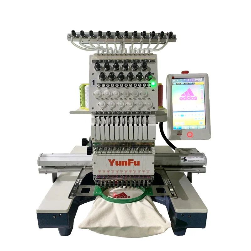 Computer embroidery machine single head 9 12 15 needle tajima embroidery machines