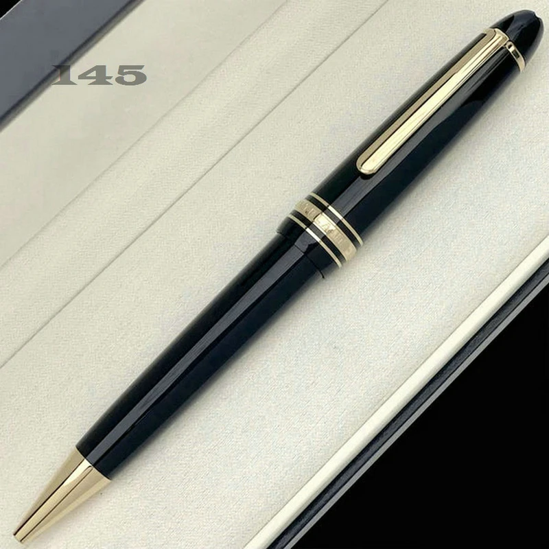 Luxury Msk-MB 163/145/149 Classique Luxury Monte Meisterstuck Collection Black Resin Ballpoint Blance Rollerball Pens Platinum