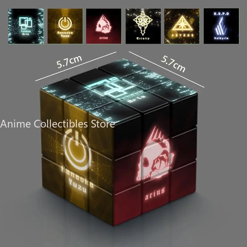 

Синий архив логотип аниме Magic Cube 3x3x3 мультфильм забавная головоломка для снятия стресса профессиональная гладкая скорость игры игрушки подарки