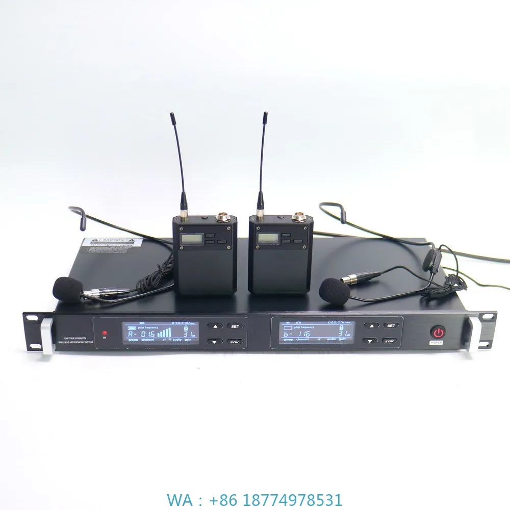 

D1 Digital Bodypack Transmitter Headset Microphone System StageProfessional ULXD4D Dual-Channel Digital Receiver ULX