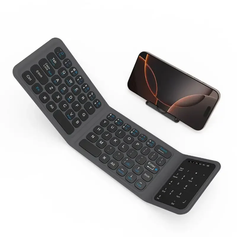 

Triple Folding Bluetooth Keyboard Wireless Ultra-thin Mini Ipad Portable Tablet Office Dedicated Can Be Carried Around