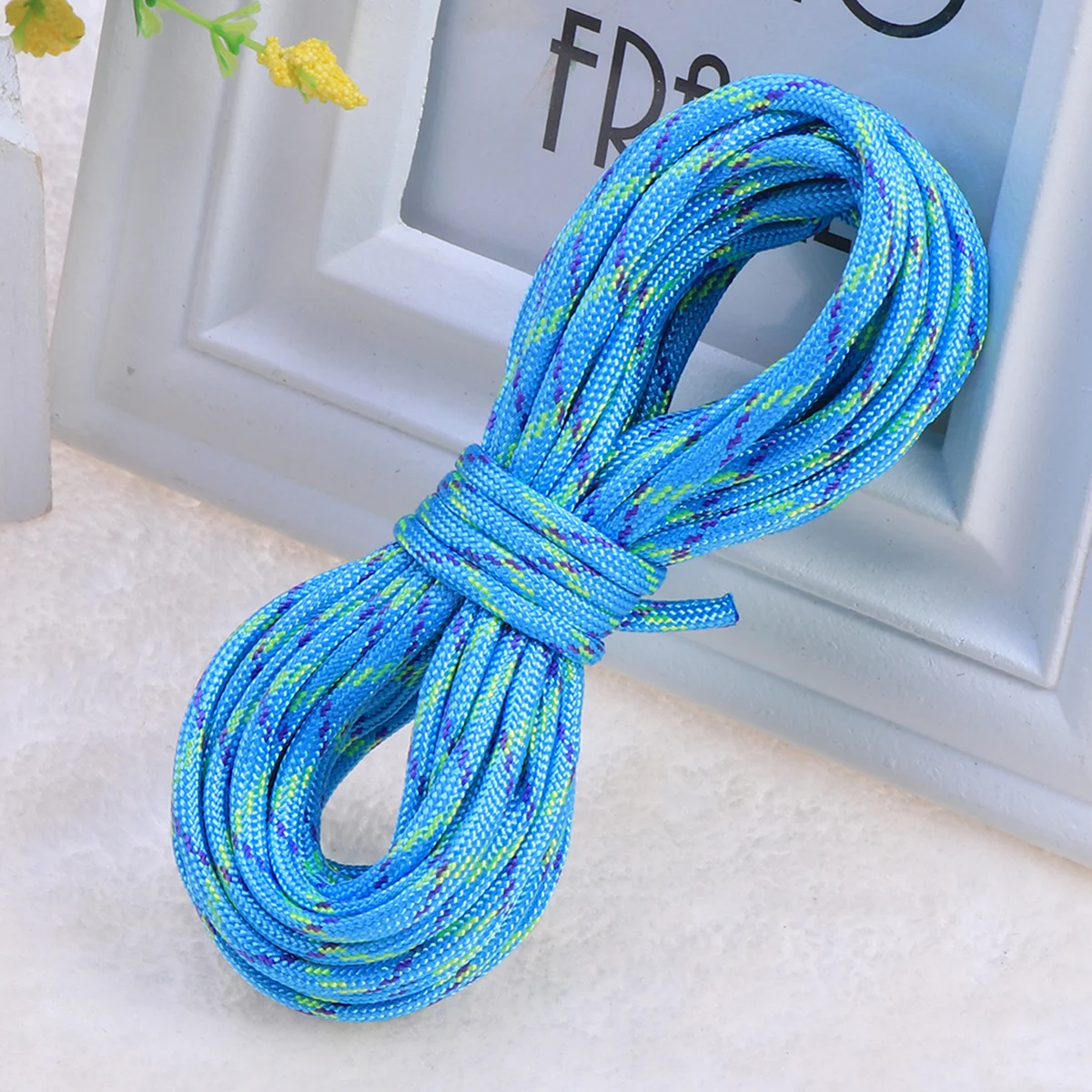 7 متر حبل باراكورد الأزرق النايلون مضفر بقاء الحبل للتخييم التنزه الصيد سلاسل المفاتيح مقاومة للأشعة فوق البنفسجية دائم خفيفة الوزن #6