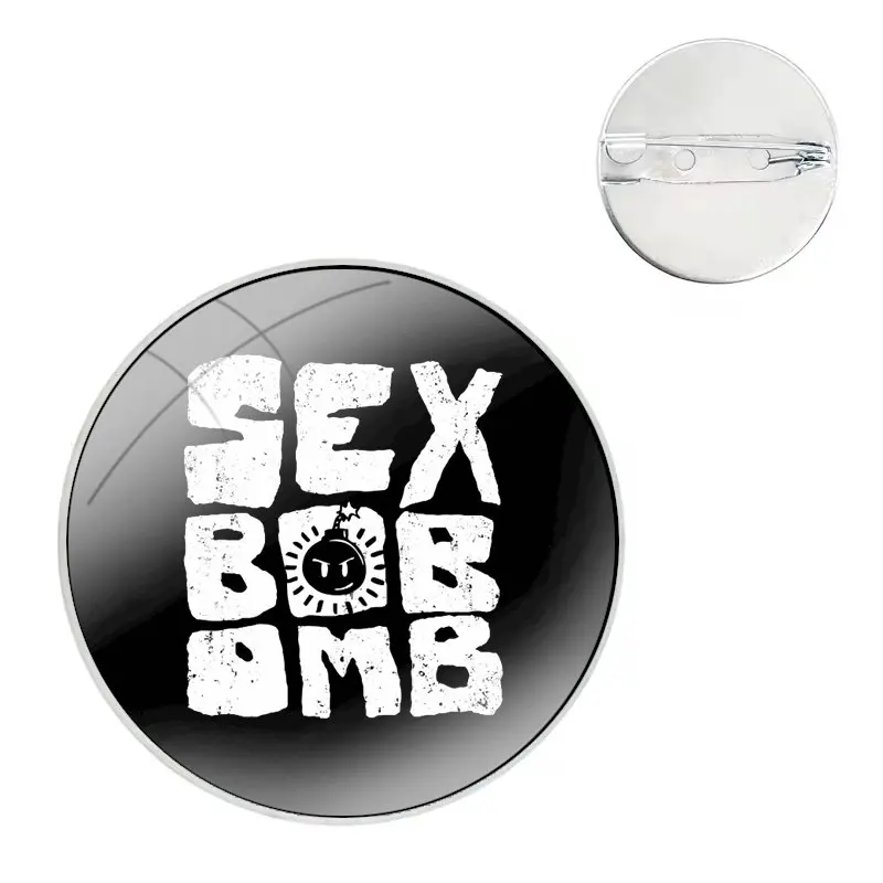 Sex Bob Omb Pins Badge Metal Brooches For Clothes Backpack Decoration gift