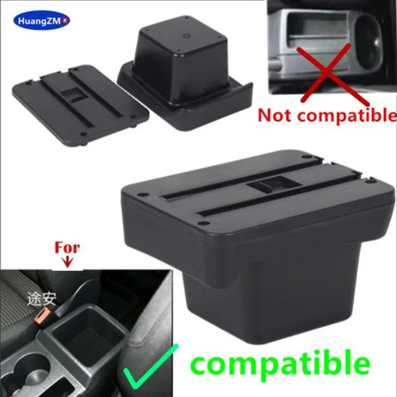 For Caddy 5 2024 Armrest Box Central Store Box with USB Interface Interior Dedicated Retrofit Car Accessories